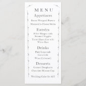 Menu du Mariage blanc tout simplement catholique (Devant)