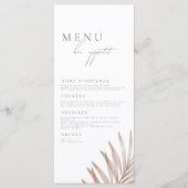 Menu du Mariage de grasse Pampas de Bohême (Devant)