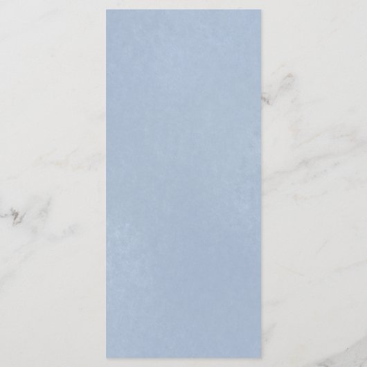 Menu du Mariage de la crête florale bleu foncé (Dos)