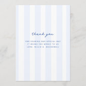 Menu du Mariage de la  de la béquille bleue (Dos)