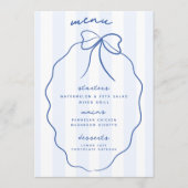 Menu du Mariage de la  de la béquille bleue (Devant)