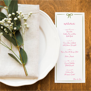 Menu du Mariage  de la structure de la béquille ro