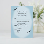 Menu du Mariage de musique bleue (Debout devant)