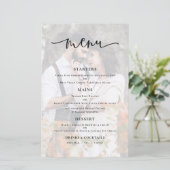 Menu du Mariage de script de Arrière - plan de pho (Debout devant)