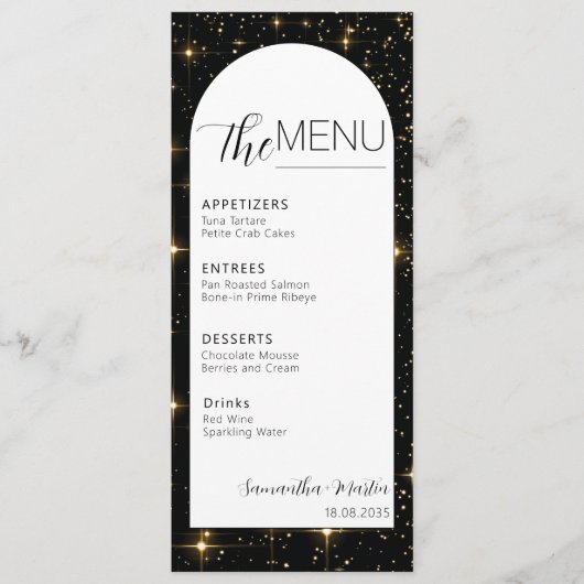 Menu du Mariage de script de script de script de l (Devant)