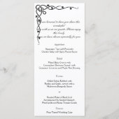 Menu du Mariage de vin Black Celtic Knot Corner (Devant)