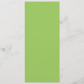 Menu du Mariage Green Modern Deco (Dos)