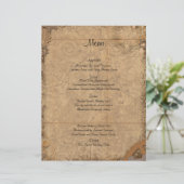 Menu du Mariage vintage Steampunk Bride (Debout devant)