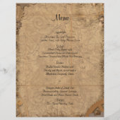 Menu du Mariage vintage Steampunk Bride (Devant)