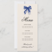 Menu du programme d'anniversaire 16 ans Bleu Nuit (Dos)