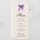 Menu du programme d'anniversaire 16 ans Elegant Vi (Dos)