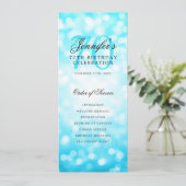 Menu du programme d'anniversaire des 70 ans avec u (Debout devant)