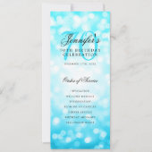 Menu du programme d'anniversaire des 70 ans avec u (Devant)