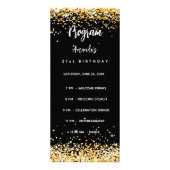 Menu du programme d'anniversaire parties scintilla (Devant)