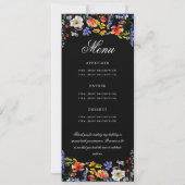 Menu du programme de 70e anniversaire floral Merci (Dos)