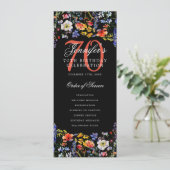 Menu du programme de fête d'anniversaire 70 ans Fl (Debout devant)