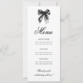 Menu du programme de fête d'anniversaire élégant a (Dos)