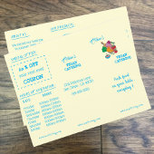 Menu du restaurant Brochure triple avec Coupon