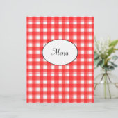 Menu du restaurant Chèques rouges Modèle personnal (Debout devant)
