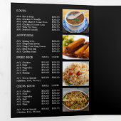 Menu du restaurant chinois Tri-Fold Flyer (Intérieur en premier)