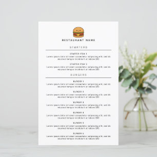 Menu du restaurant Cute Burger
