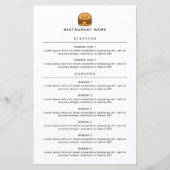 Menu du restaurant Cute Burger (Devant)
