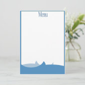 Menu du restaurant de fruits de mer (Debout devant)