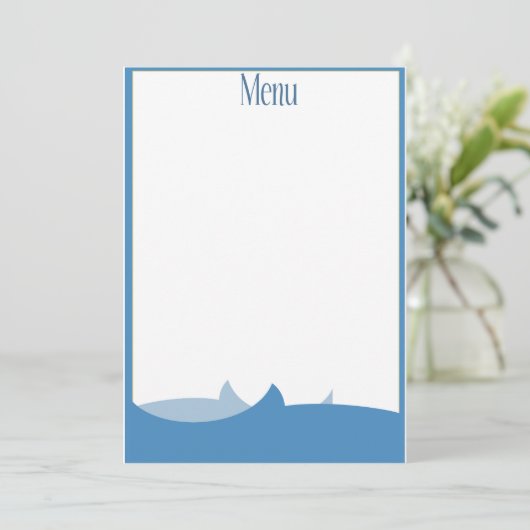 Menu du restaurant de fruits de mer (Debout devant)