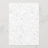 Menu du restaurant de traiteur en aliments frais e (Dos)