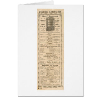 Menu du restaurant des mineurs (1083A)