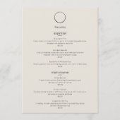 Menu du Restaurant Logo Culinaire Moderne (Devant)