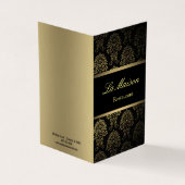 menu du restaurant plié carte de visite (Extérieur)