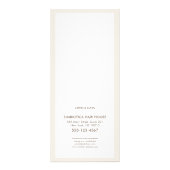 Menu du service Coiffure Spray Gold Confetti (Dos)