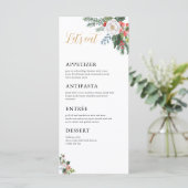 Menu du Shower de Mariage de Noël en Hiver Mangeon (Debout devant)
