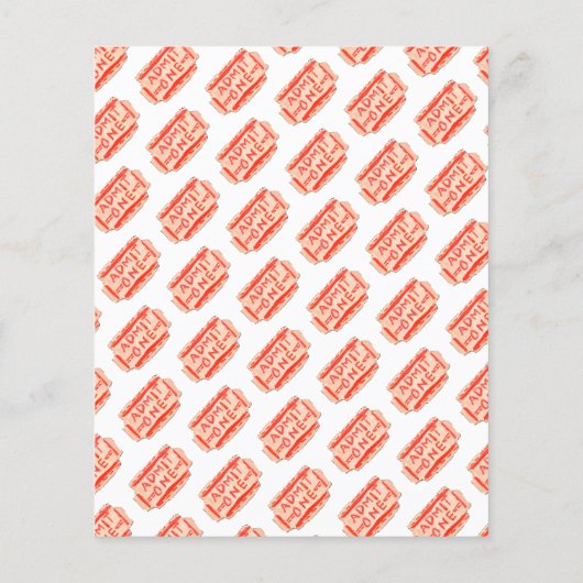 Menu du spectacle de fête d'anniversaire du Carnav (Dos)