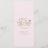 Menu du thé pour la douche de mariée (Dos)
