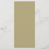 Menu Dusty Blue et Or moderne Agate (Dos)