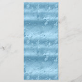 Menu Dusty Blue Silver Marble Parties scintillant 4x9 M (Dos)