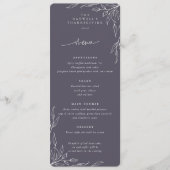 Menu Dusty Feuil pourpre Motif Thanksgiving Appartement (Devant)