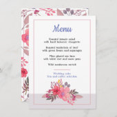 Menu Dusty Pinks (Voorkant / Achterkant)