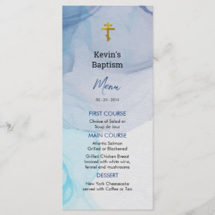 Menu Eaux vivantes Baptême chrétien orthodoxe