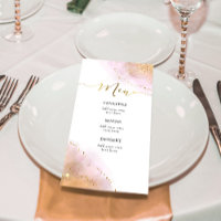 Menu éclaboussure d'aquarelle