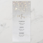 Menu éclaboussure d'aquarelle grise (Devant)