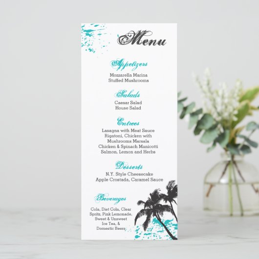 Menu Éclaboussure d'océan de l'eau de plage de 25 (Debout devant)