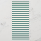 Menu Écriture manuscrite Retro Wavy Frame Vert Bleu Mar (Dos)