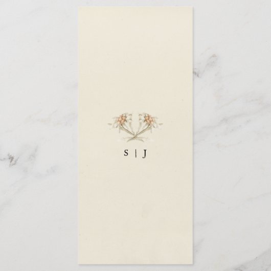 Menu Edelweiss Floral (Achterkant)