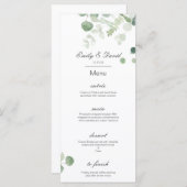 Menu Editable, Wedding Menu, Baby shower, Bridal (Voorkant / Achterkant)