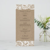 Menu Editable, Wedding Menu, Baby shower, Bridal (Staand voorkant)