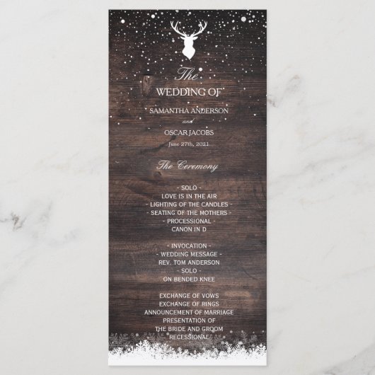  menu Eenvoudig geluid en sneeuwvlokken (Voorkant)