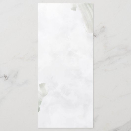 Menu Eenvoudig huwelijk (Achterkant)